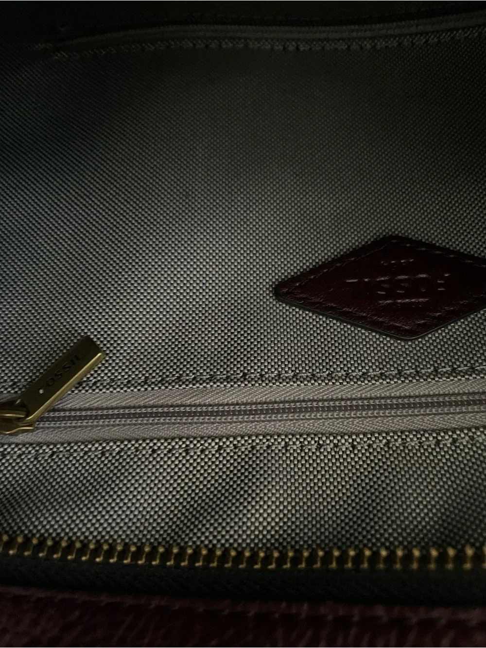 Fossil Dove Sling Pack ZB7836001 Burgundy Leather Crossbody Backpack